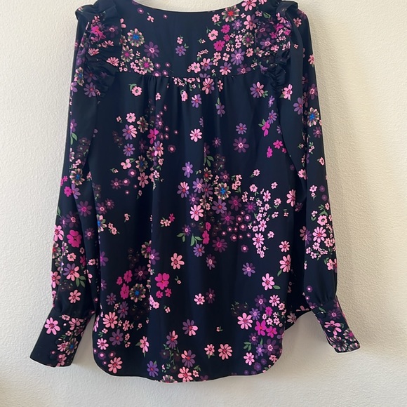 Kate spade long sleeve floral blouse - Picture 4 of 5